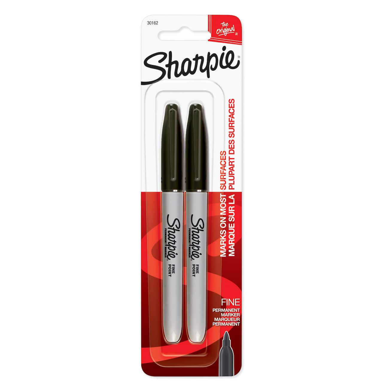 Fine Point Black Permanent Markers 2pk.(MP380959)