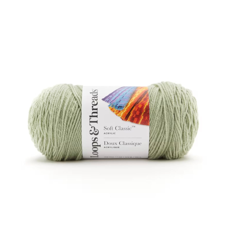 Soft Classic™ Solid Yarn by Loops & Threads ''Sage'' (MP626722)