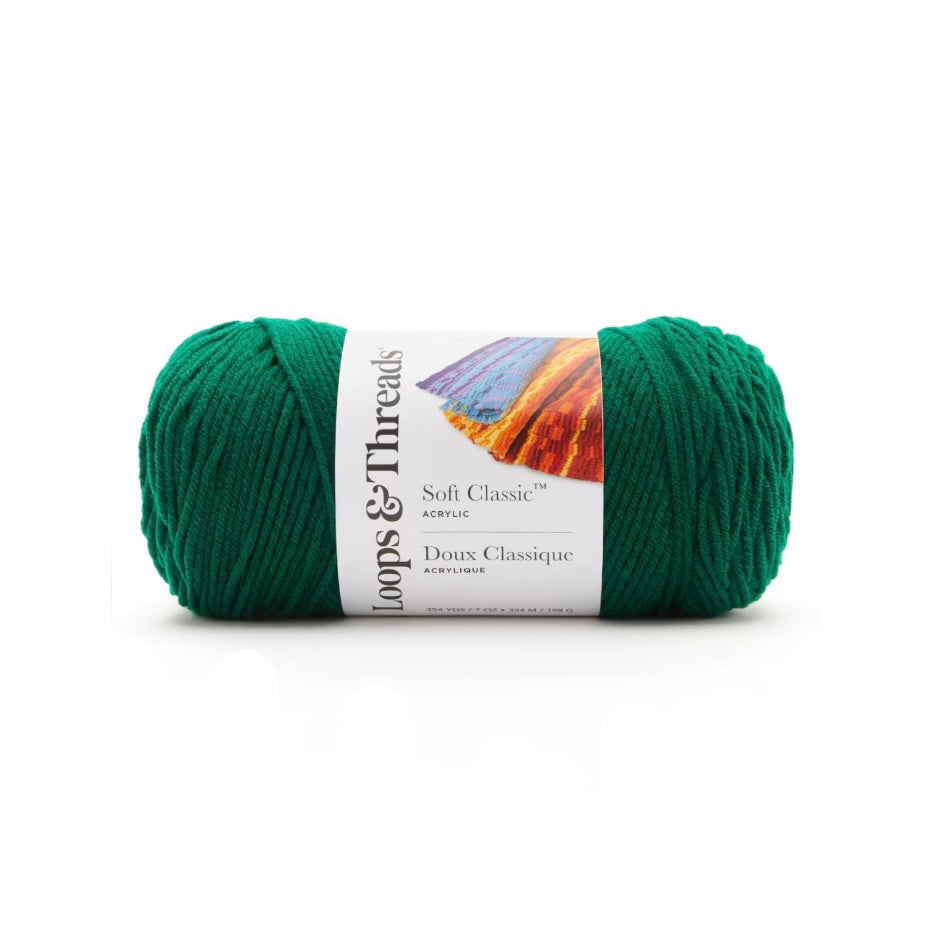 Soft Classic™ Solid Yarn by Loops & Threads ''Ivy'' (MP632129)