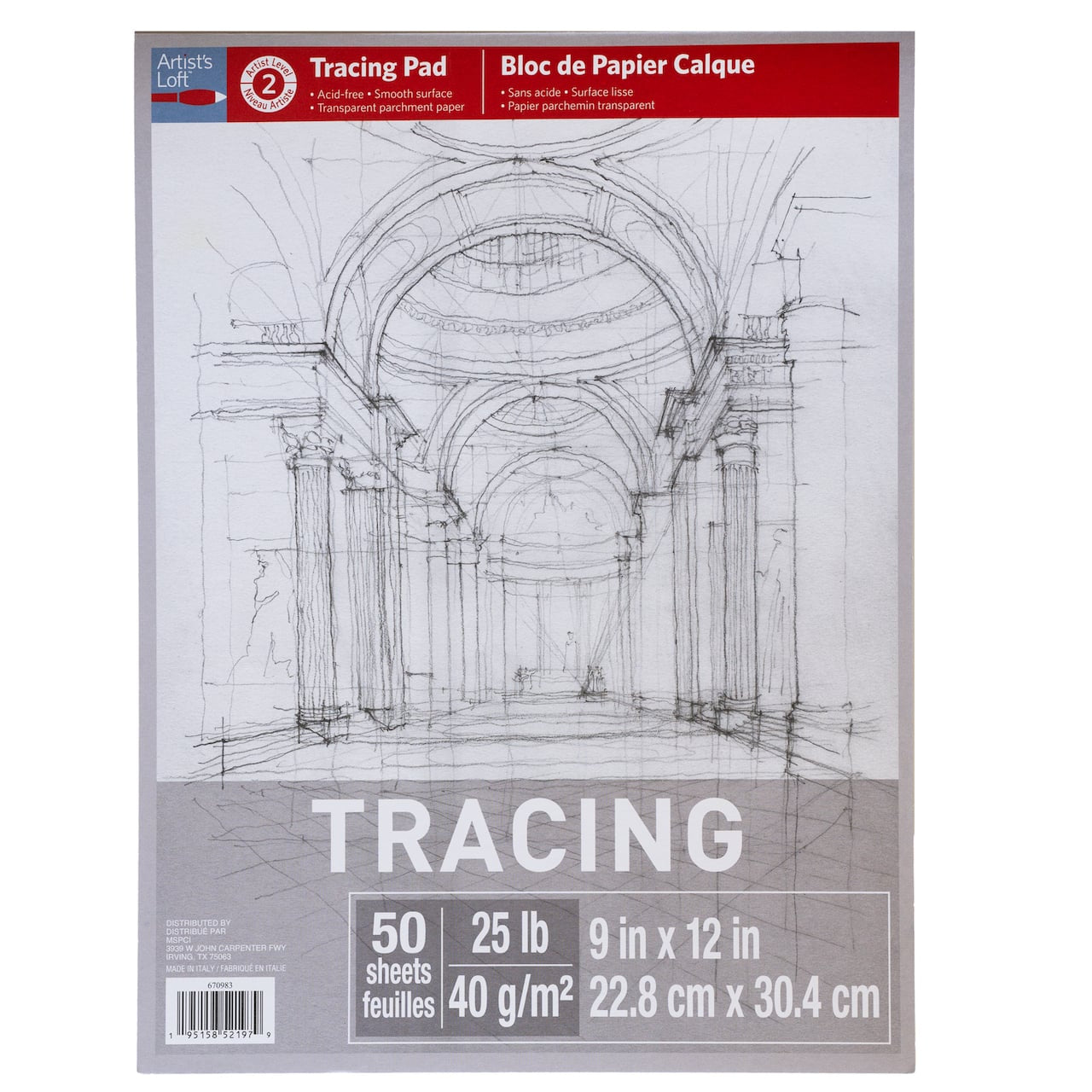 Tracing Pad 9" x 12"(MP670983)