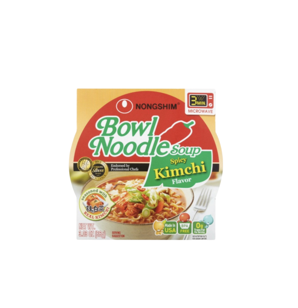 Nongshim Spicy Kimchi Ramen Noodle Soup Bowl (300996)