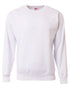 A4 Sprint Fleece Crew Neck Sweatshirt White N4275W
