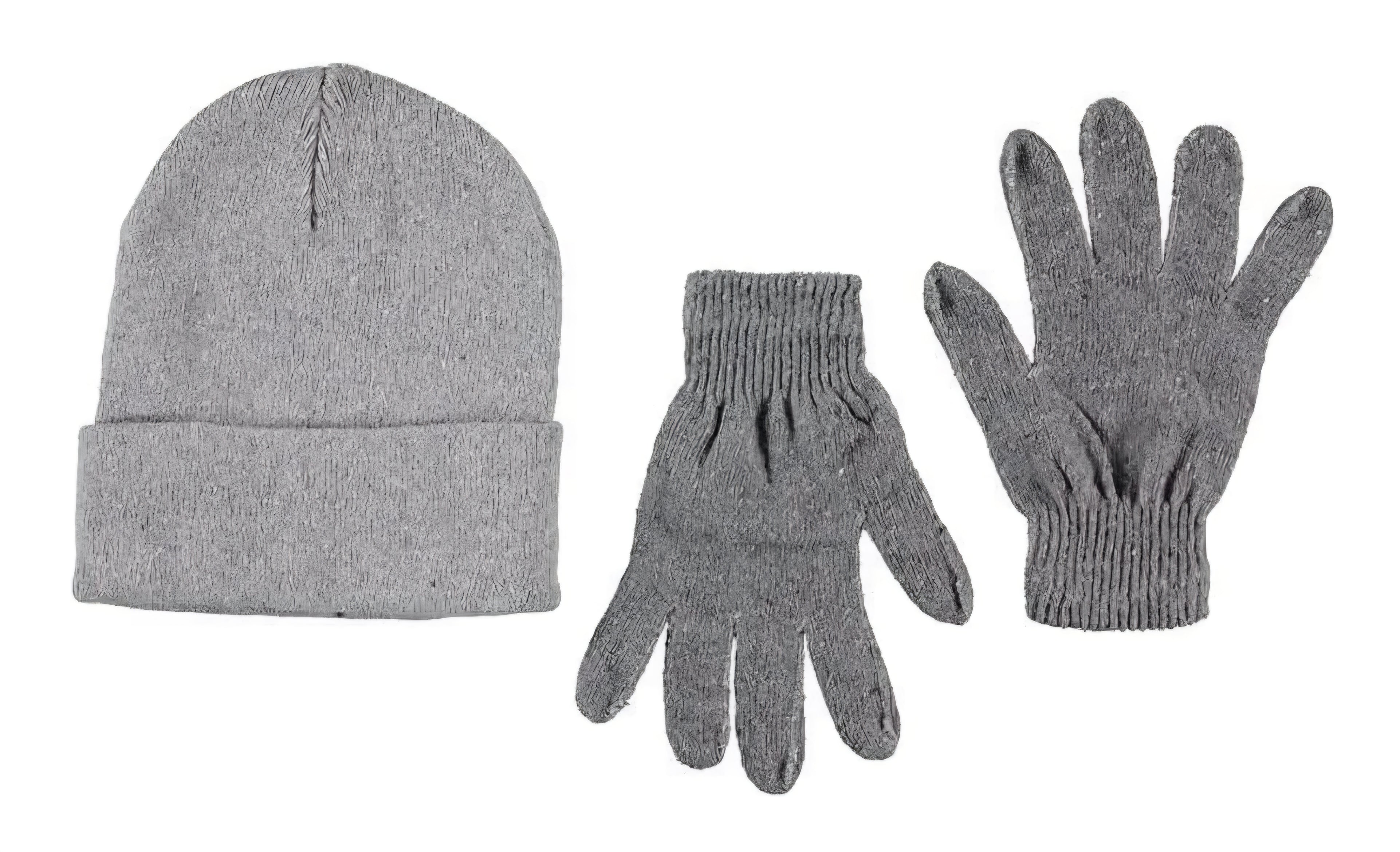 Grey Hat & Glove Set 377299