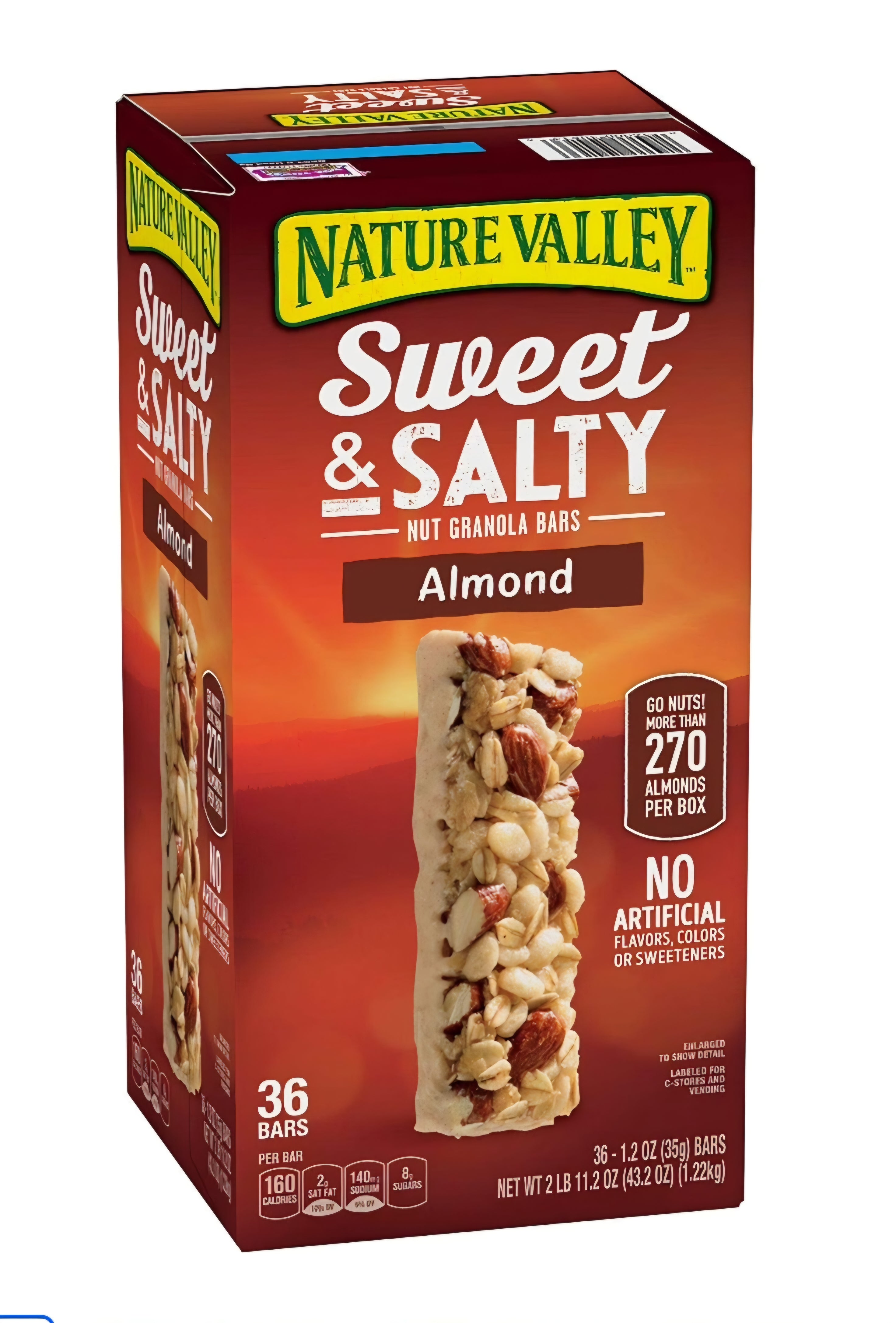 Nature Valley Sweet and Salty Nut Almond Granola Bars 36 ct 43.2oz