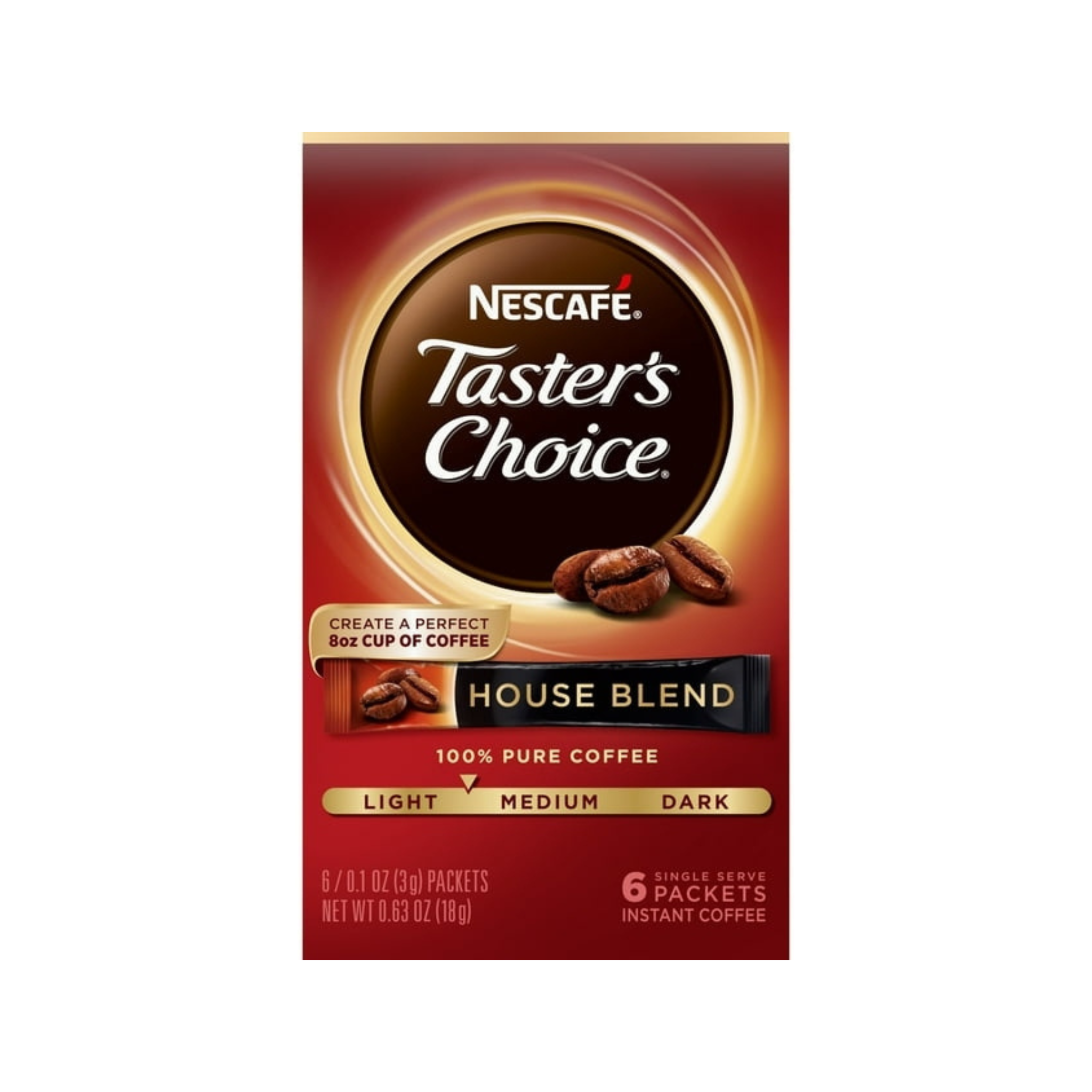 Nescafe Tasters Choice House Blend 6 pack 0.63oz (9444991)