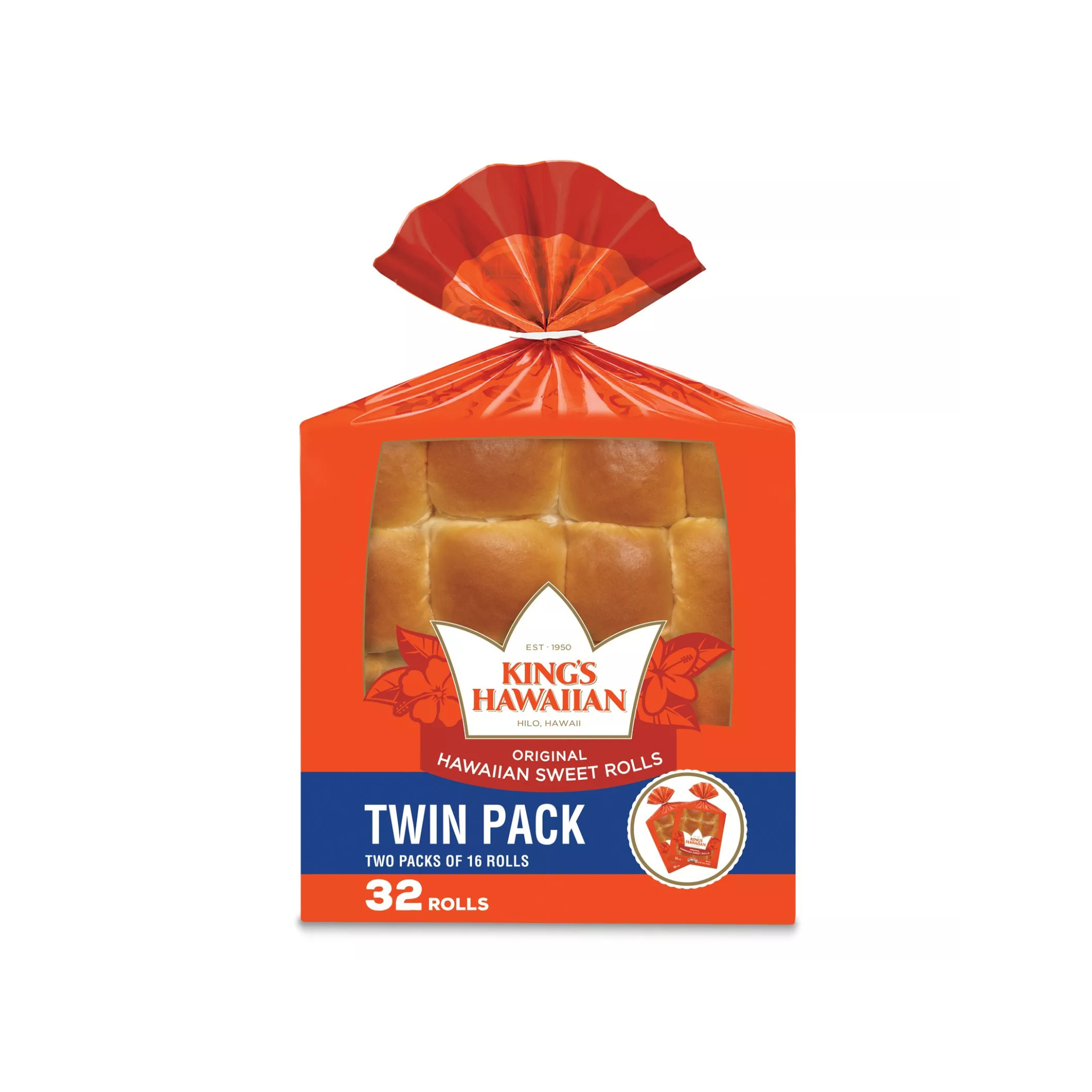 King's Hawaiian Original Dinner Rolls 32 rolls 32oz (4902212)