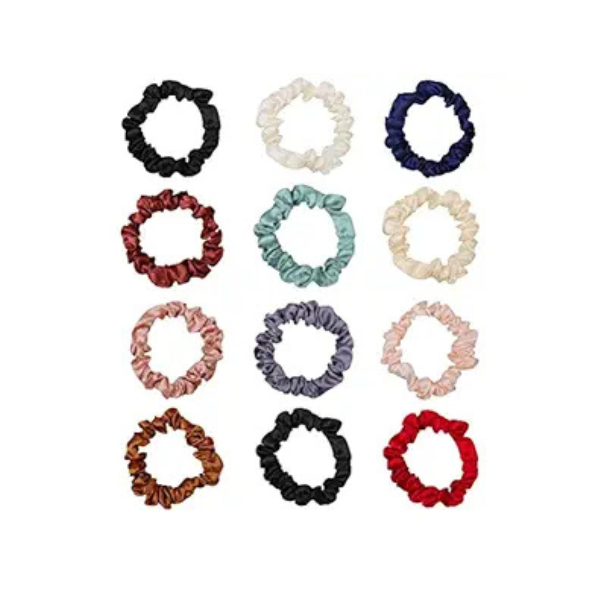 Comfortable Silk Scrunchie 4pk (SC5678)