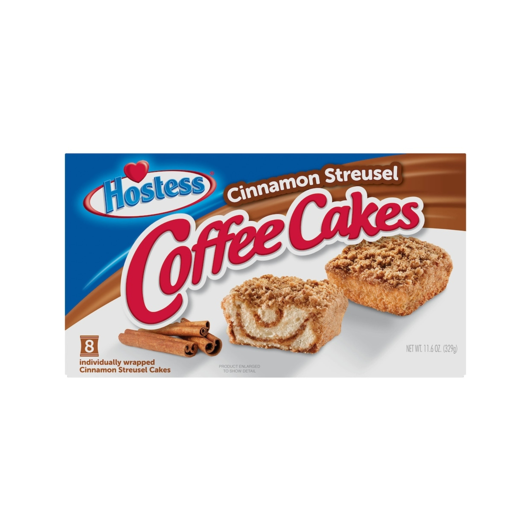 Hostess Cinnamon Streusel Coffee Cakes, 8ct 11.6oz (386550)