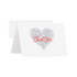 Thank You Beautiful & Romantic Love Hearts Card w/ Envelope (H3254)