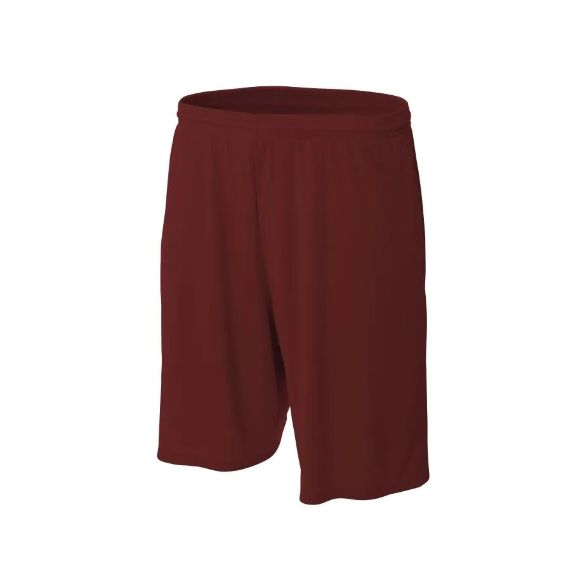 A4 Moisture Management 9In  Shorts W/Pockets ''Maroon'' (N5338-11)