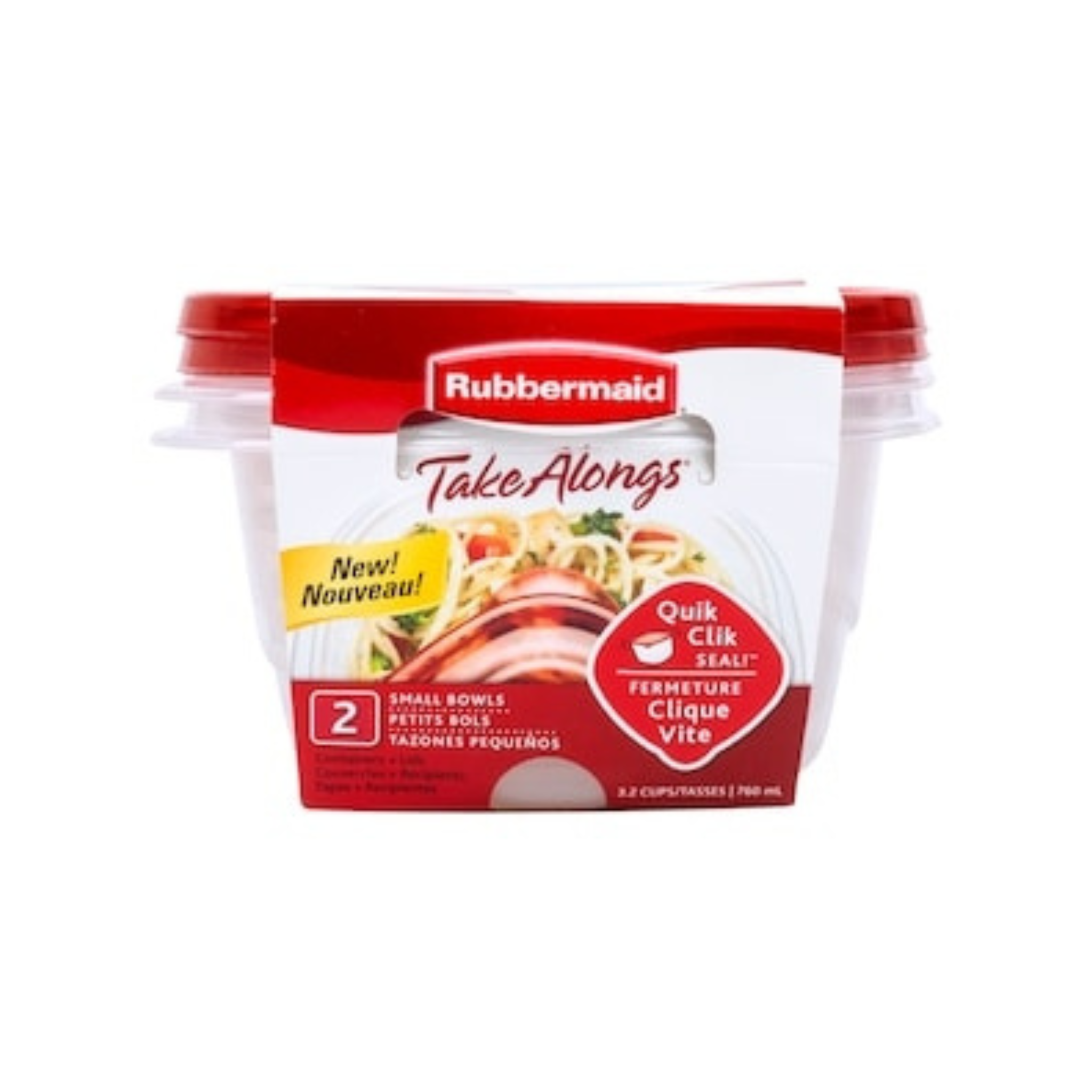 Rubbermaid Take Along Plastic Storage Bowls w/ Lids 2pk (858046)