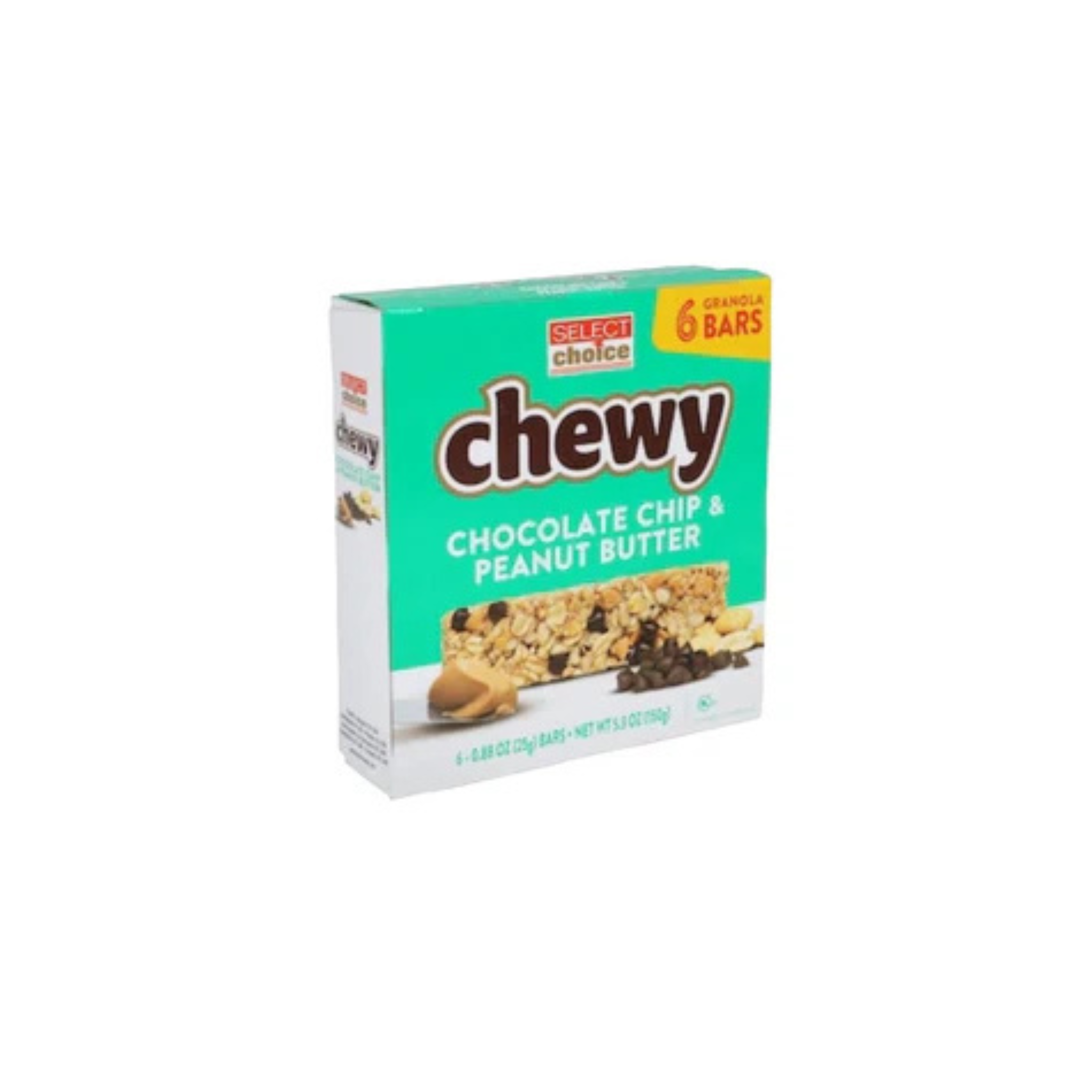 Chewy Peanut Butter & Chocolate Chip Granola Bars 6ct (151834)