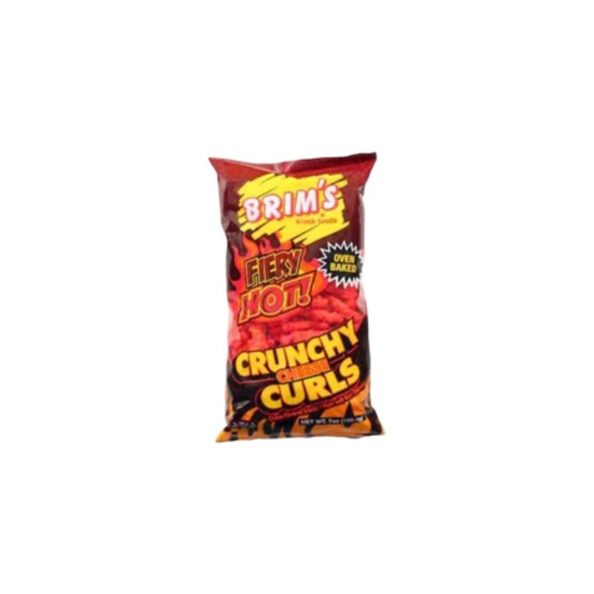 Brim's Oven Baked Fiery Spicy Hot Crunchy Cheese Curls (282624)