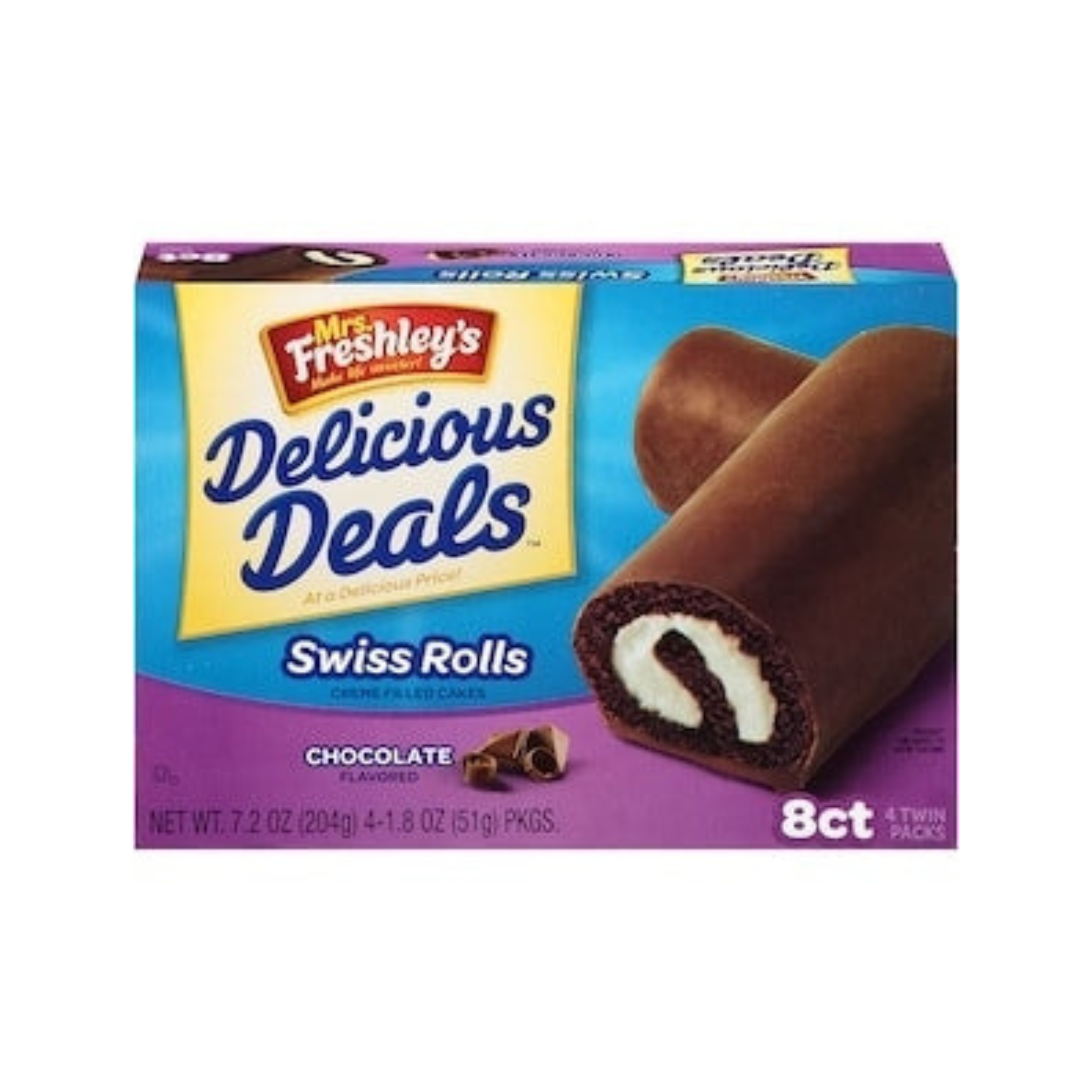 Mrs. Freshley's Swiss Rolls, 8ct (241526)