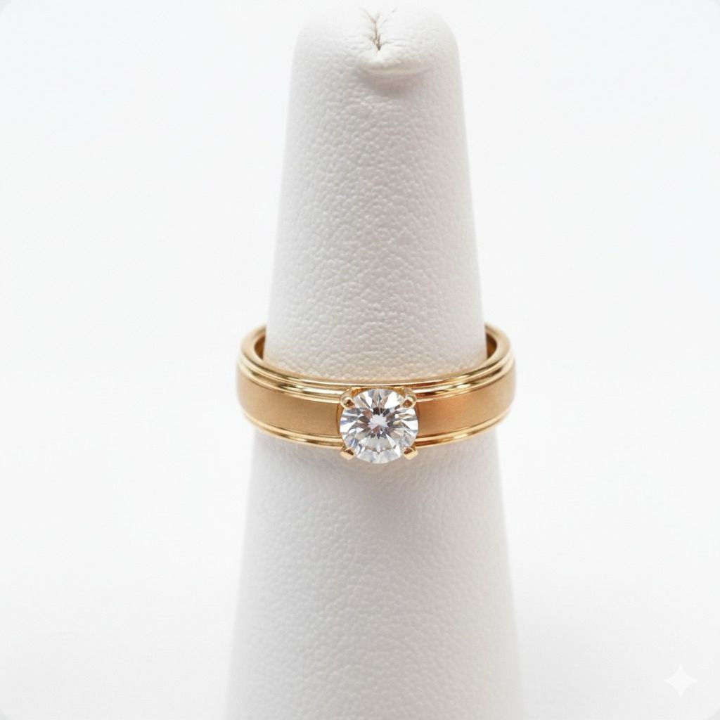 Gold Tone Engagement Ring Only (1019G)