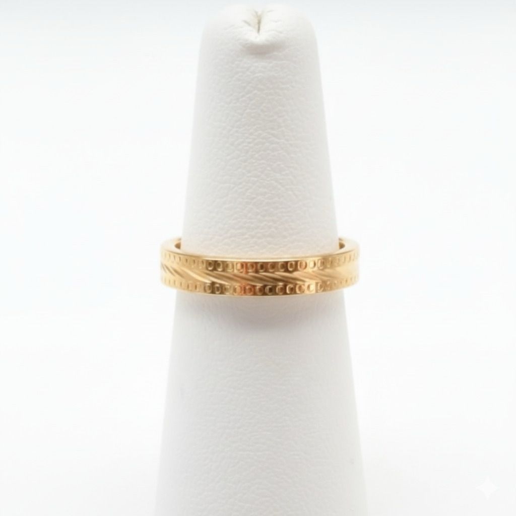 Gold Tone Wedding Ring Only (1118G)