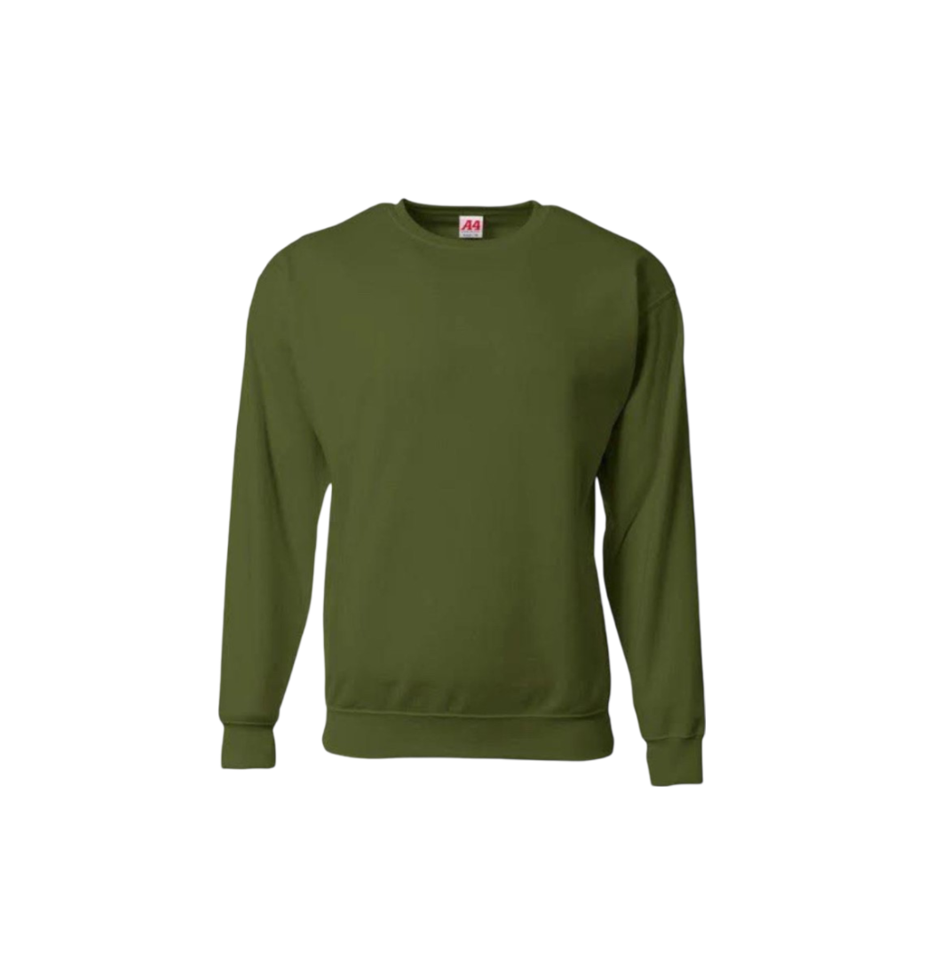 Sprint Fleece Crew Neck Sweatshirt Olive Green (N4275)
