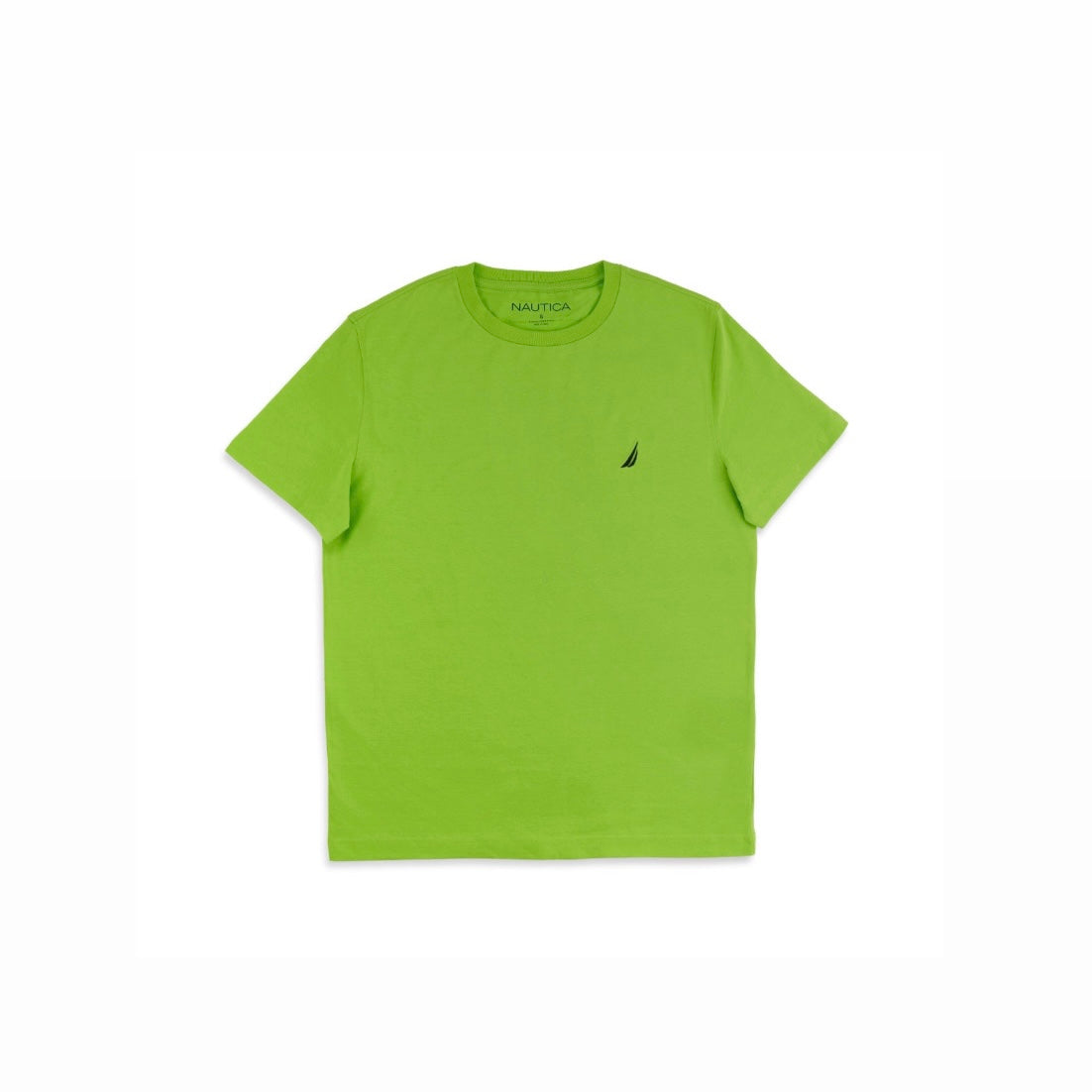 Nautica Solid Crew Neck T-Shirt Lime Surf (232137501)