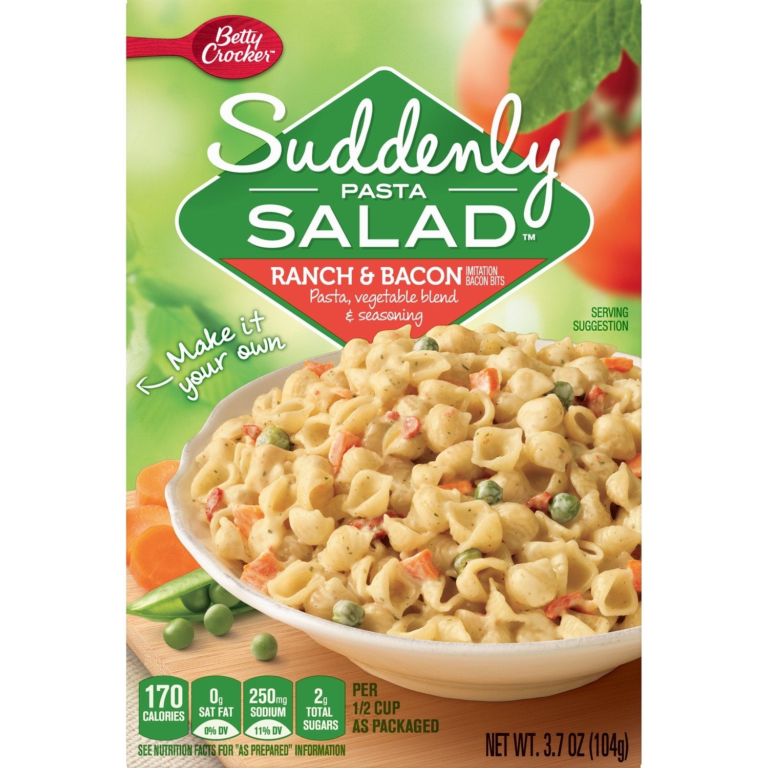 Betty Crocker Ranch and Bacon Suddenly Pasta Salad 3.7oz (278278)