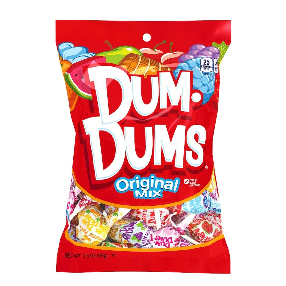 Dum Dums Original Mix Lollipops 3.5oz (291617)
