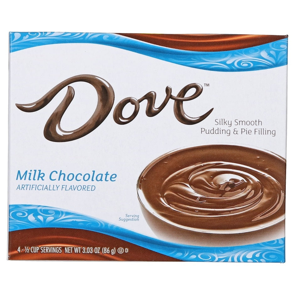 Dove Milk Chocolate Pudding 4pk 3.22oz SKU 337832