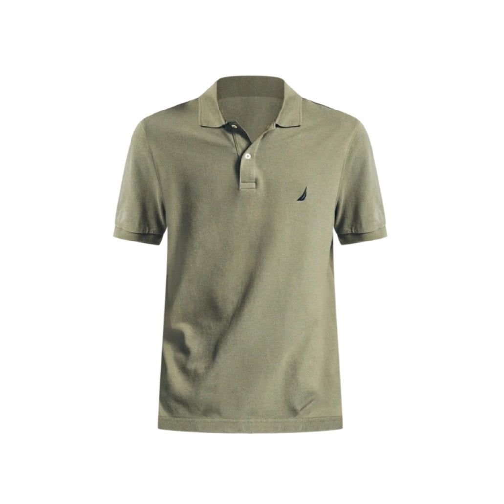 Nautica Slim-Fit Interlock Polo Shirt Olive Green (23283711)