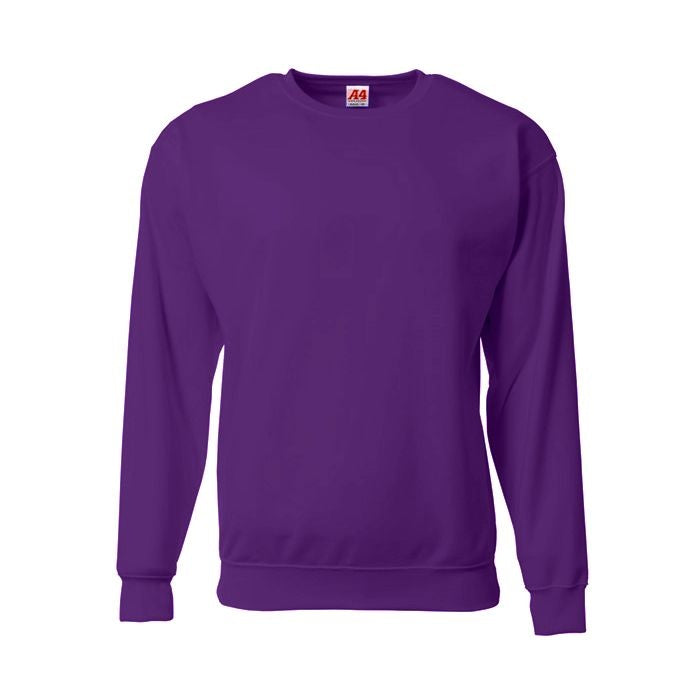 A4 Sprint Fleece Crew Neck Sweatshirt Purple (N4275P)