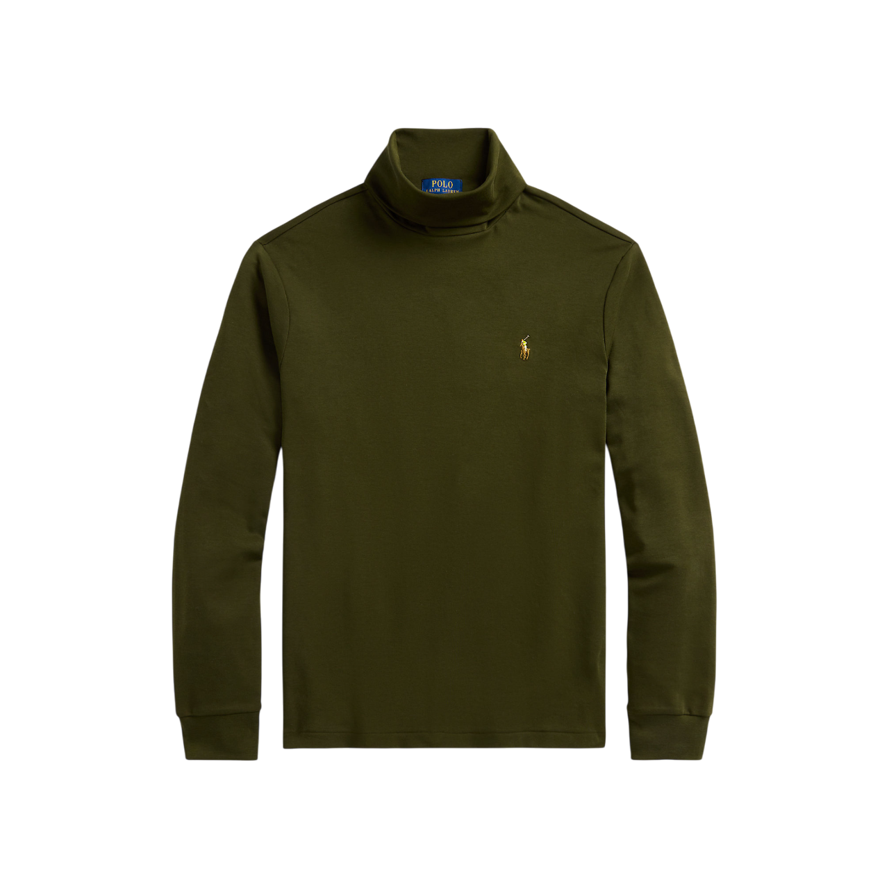 Polo Ralph Lauren Soft Cotton Olive Green Turtleneck (0078294923)