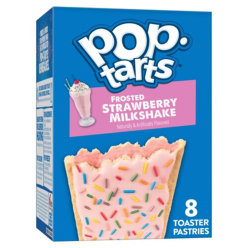 Pop Tarts Frosted Strawberry Milkshake Toaster Pastry 8pk 13.5oz 00038000290206