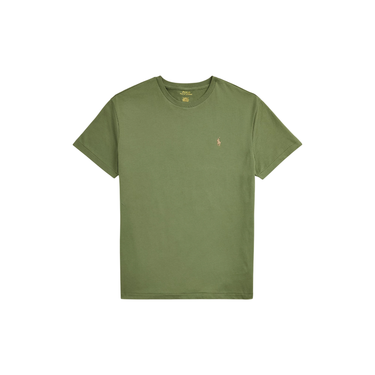 Polo Ralph Lauren Classic Fit Olive Green Crew-Neck T-Shirt (007802599)