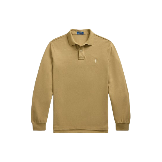 Polo Ralph Lauren Classic-Fit Mesh Long sleeve Heritage Camel polo (10078467272)