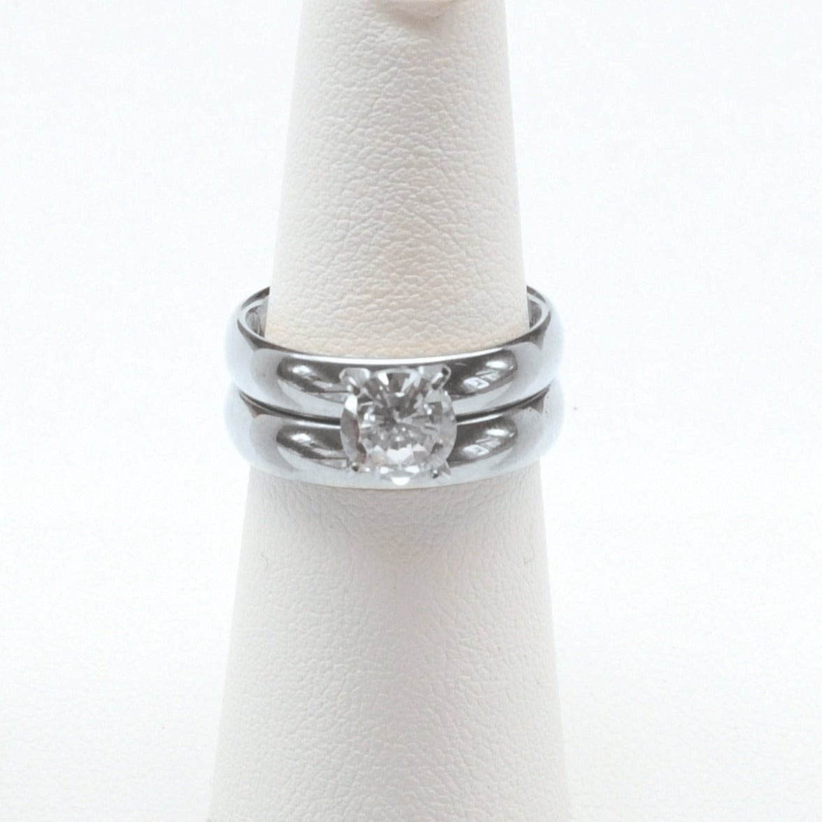 Silver Tone Engagement Ring Only (1011S)