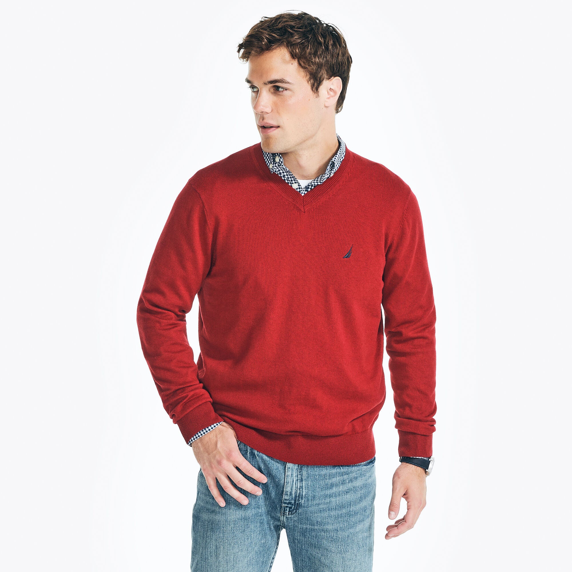 Nautica V-Neck Sweater Berry (232937102)