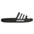 Adidas Black & White Stripe Slippers