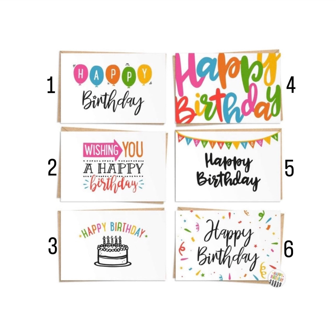 Happy Birthday Card with Envelope (6832111)