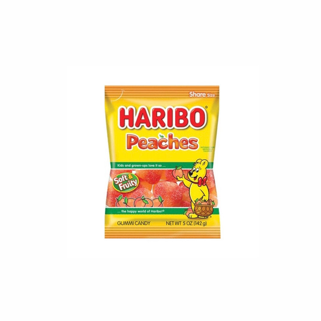 Haribo Gummy Peaches  5 oz (42238380868)