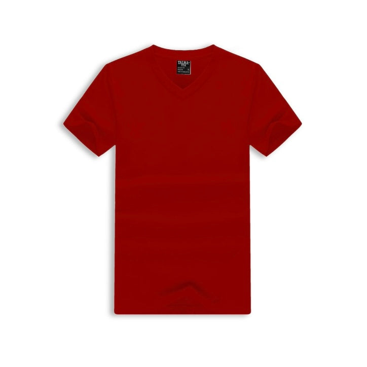 Talha Short Sleeve V-Neck T-Shirt - Engine Red (555103)
