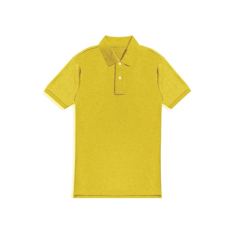 Hanes Men's EcoSmart Jersey Polo Bright Yellow (92106)