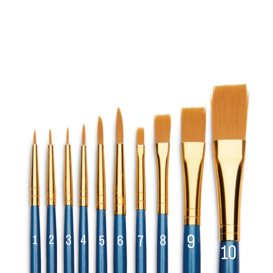 Royal Brush® Gold Taklon Brushes 243914