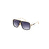 ''Purple King'' Gold Frame Oversized Retro Sunglasses (9019209)