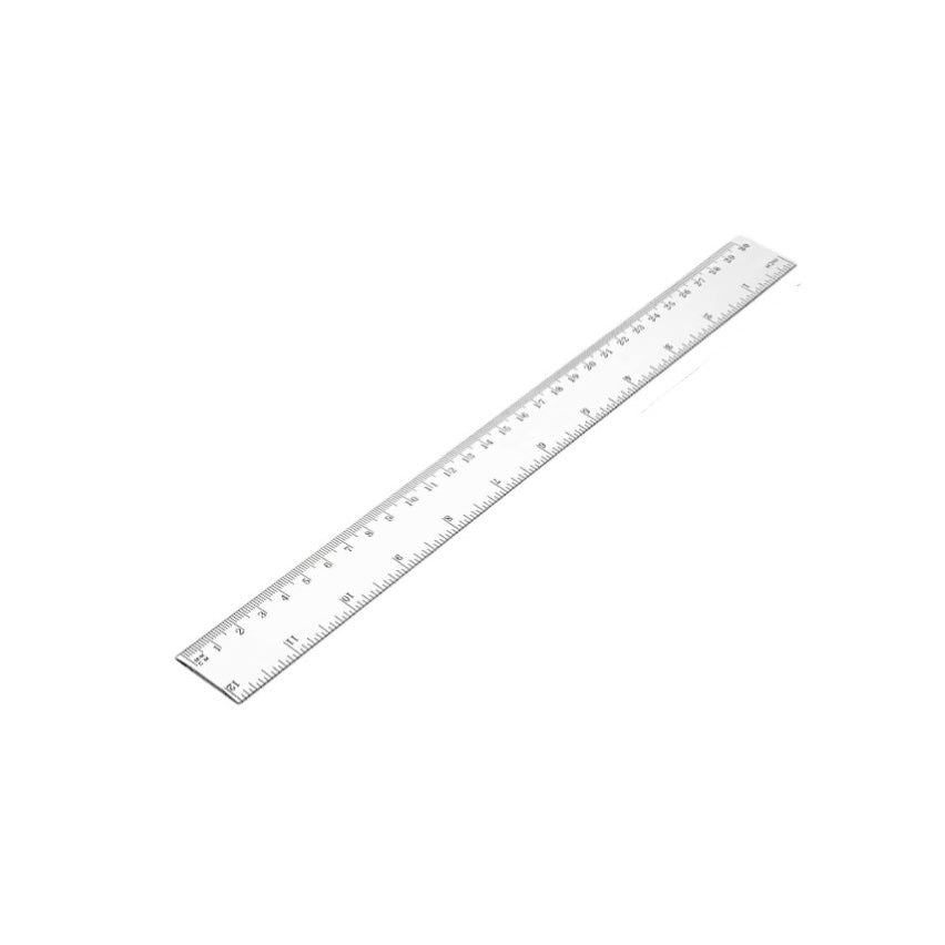 12 Inch Standard Clear Plastic Ruler (6832153)