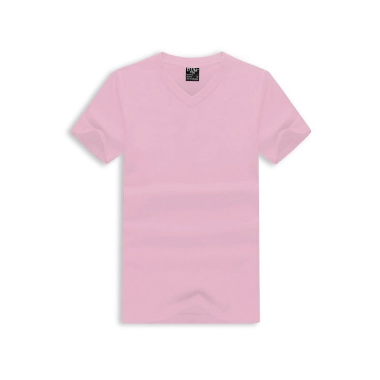 Talha Short Sleeve V-Neck T-Shirt - Light Pink (555215)