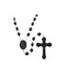 Christian Prayer Beads - Rosary with Sacred Heart Centerpiece (8005555)