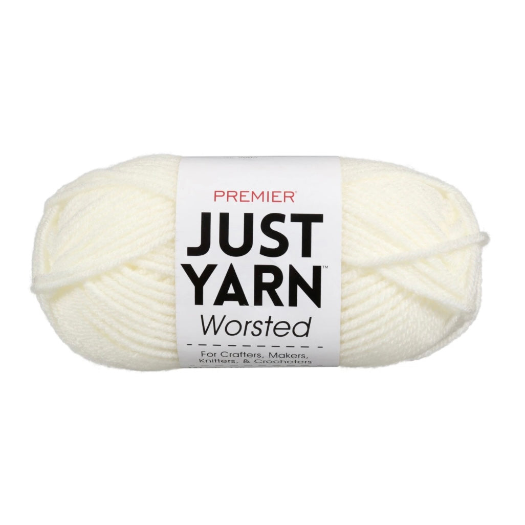 Premier Just Yarn Cream Worsted Yarn 104 yd (330434)