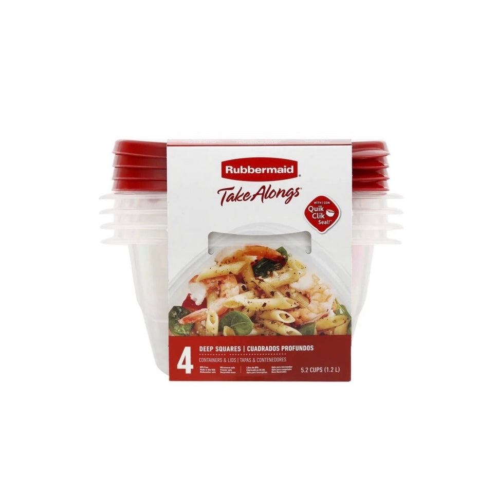 Rubbermaid 4 Deep Squares 5.2 Cups (9480001)