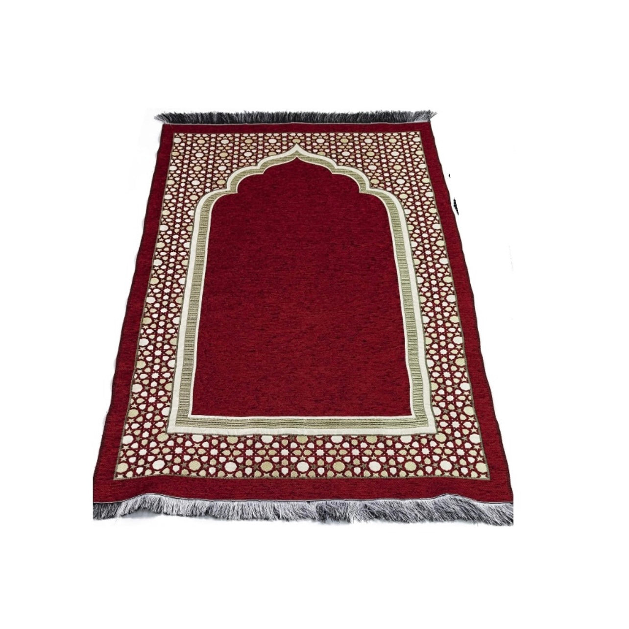 Islamic Prayer Rug Selcuk Star (Red) (8049989)