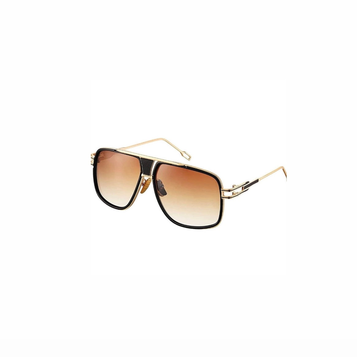 ''Gold On Gold'' Gold Frame Oversized Retro Sunglasses (9019595)